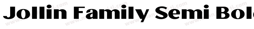 Jollin Family Semi Bold字体转换